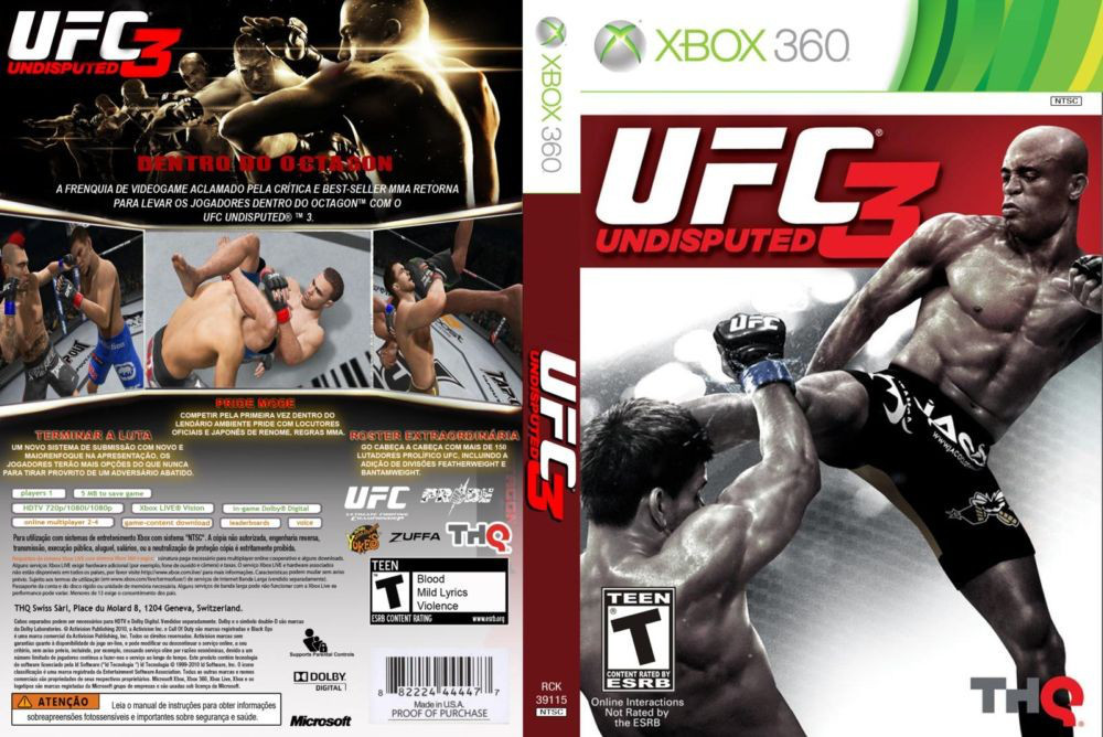 Гра для ігрової консолі Xbox 360, UFC Undisputed 3