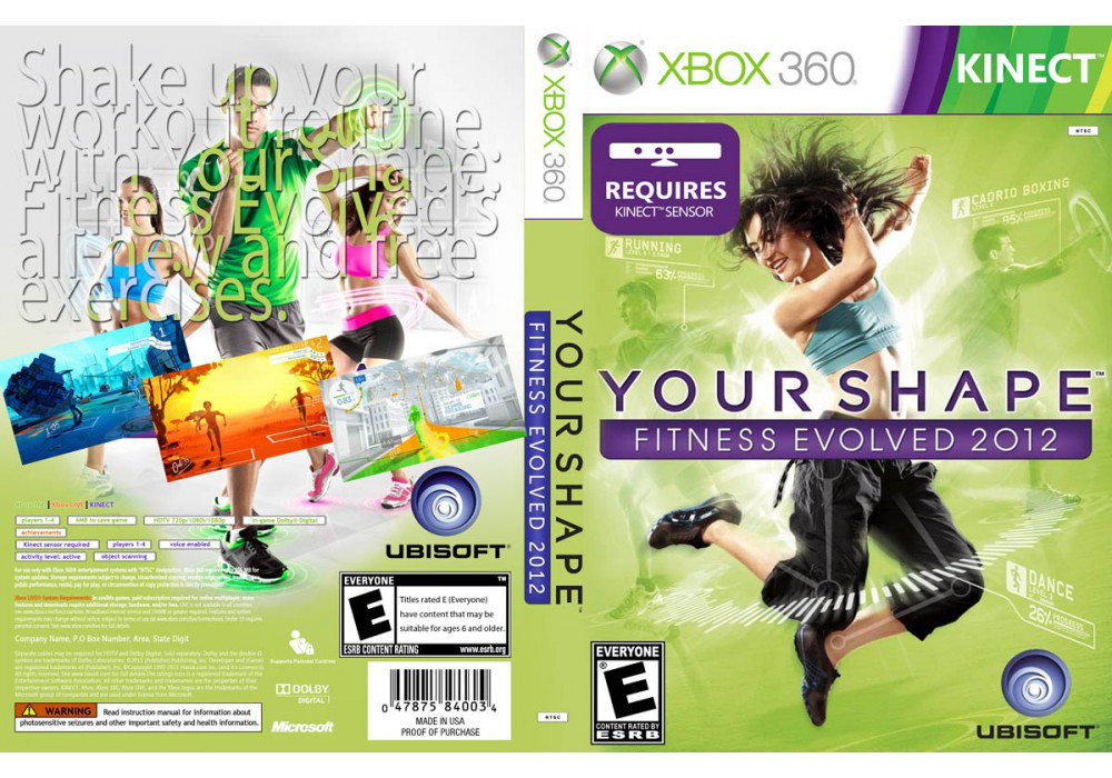 Гра для ігрової консолі Xbox 360, Your Shape Fitness Evolved 2012 (Kinect, LT 3.0, LT 2.0)