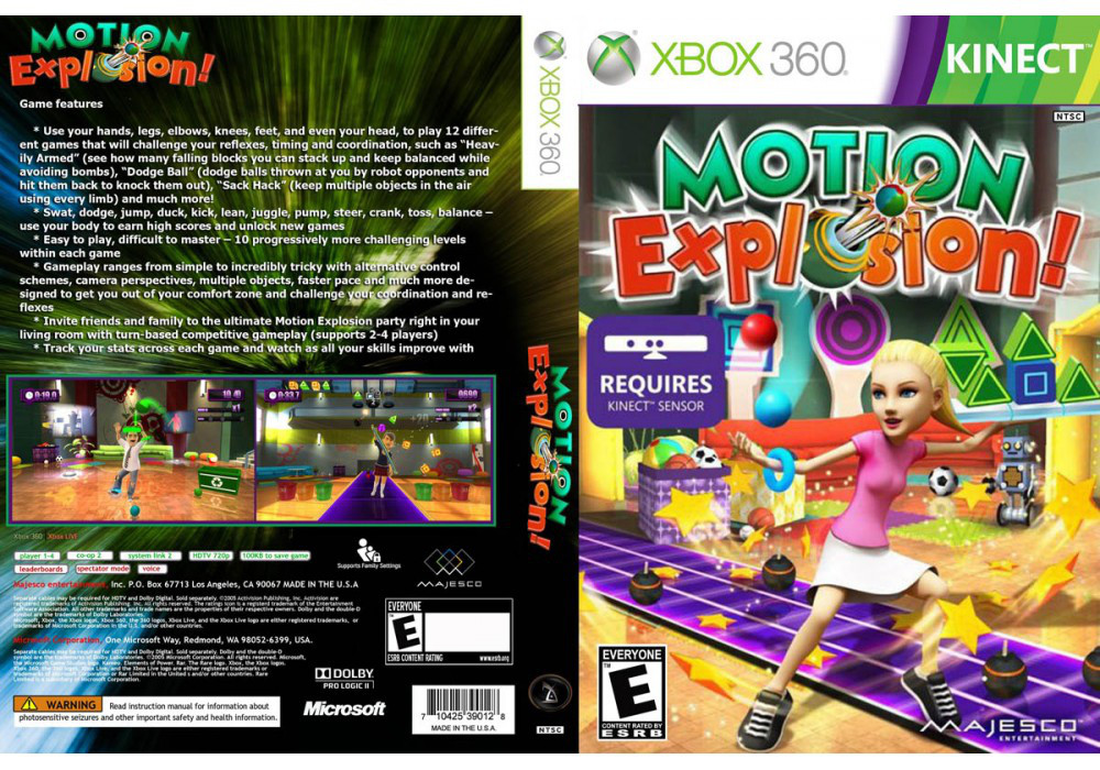 Гра для ігрової консолі Xbox 360, Motion Explosion (Kinect, LT 3.0, LT 2.0)