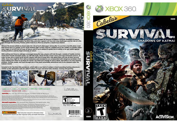 Гра для ігрової консолі Xbox 360, cabela's Survival: Shadows of Katmai, фото 2