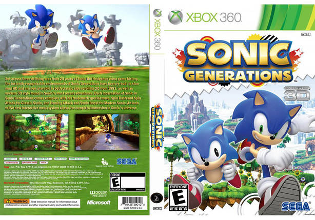 Гра для ігрової консолі Xbox 360, Sonic Generations, фото 2