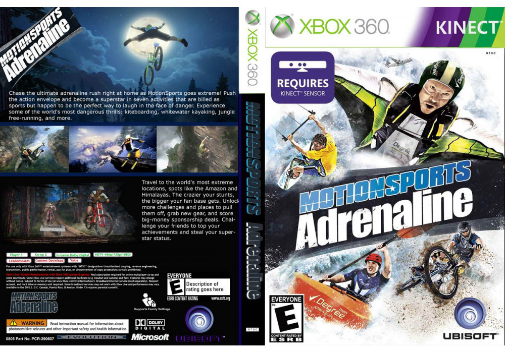 Гра для ігрової консолі Xbox 360, MotionSports Adrenaline (Kinect, LT 3.0, LT 2.0)