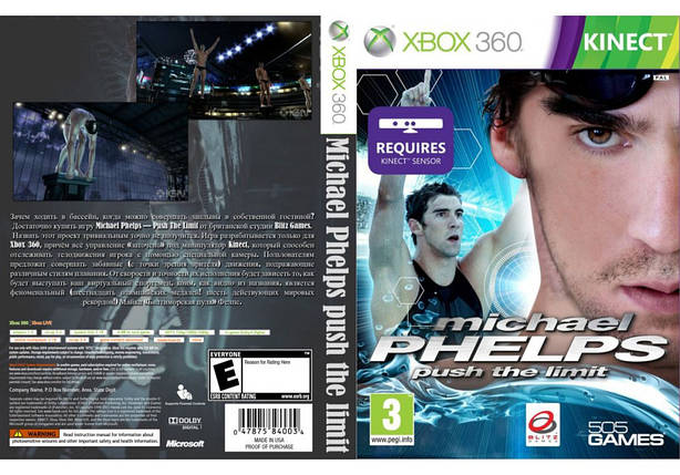 Гра для ігрової консолі Xbox 360, Michael Phelps: Push the Limit (Kinect, LT 3.0, LT 2.0), фото 1
