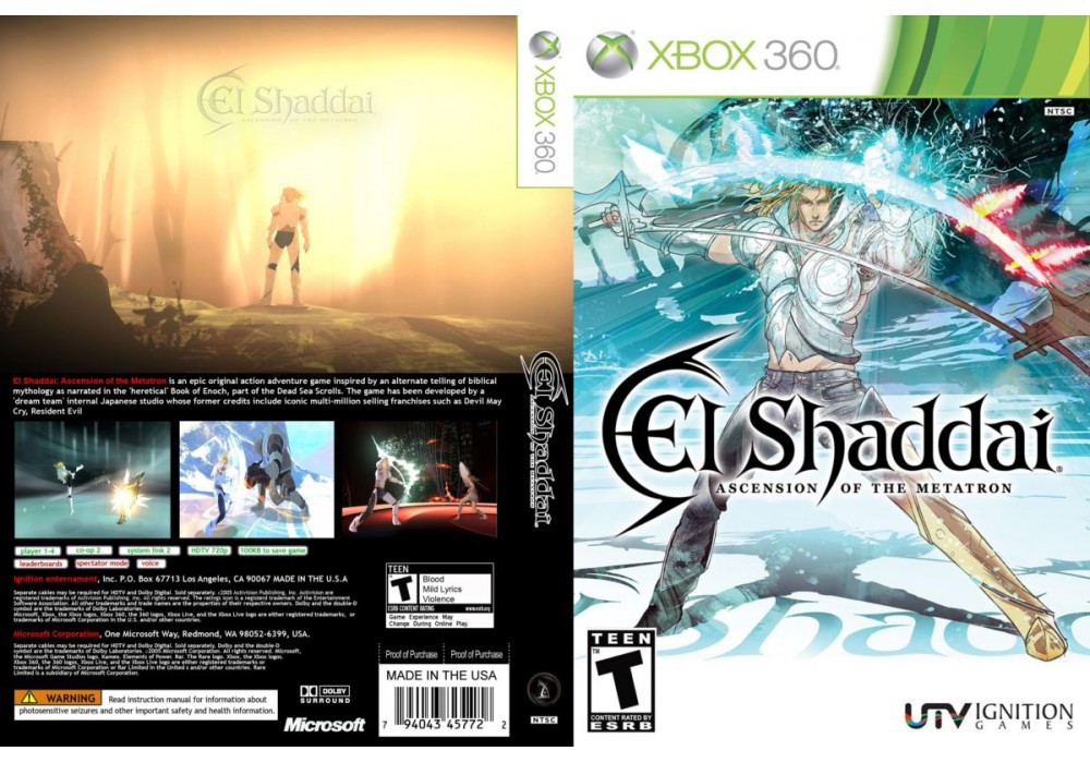 Гра для ігрової консолі Xbox 360, El Shaddai Ascension of The Metatron (LT 3.0, LT 2.0) - фото 1 - id-p701875665