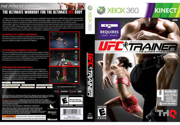 Гра для ігрової консолі Xbox 360, UFC Personal Trainer: The Ultimate Fitness System (Kinect, LT 3.0, LT 2.0), фото 1