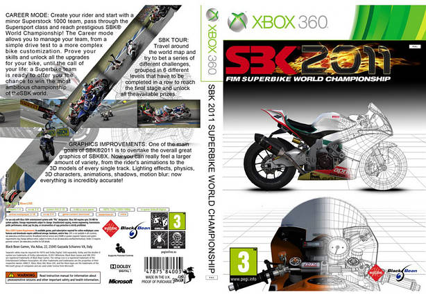 Гра для ігрової консолі Xbox 360, SBK 2011 (LT 3.0, LT 2.0), фото 1