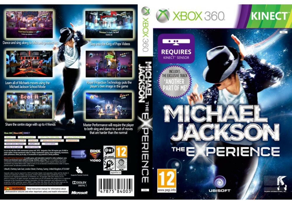 Гра для ігрової консолі Xbox 360, Michael Jackson: The Experience (Kinect, LT 3.0, LT 2.0)