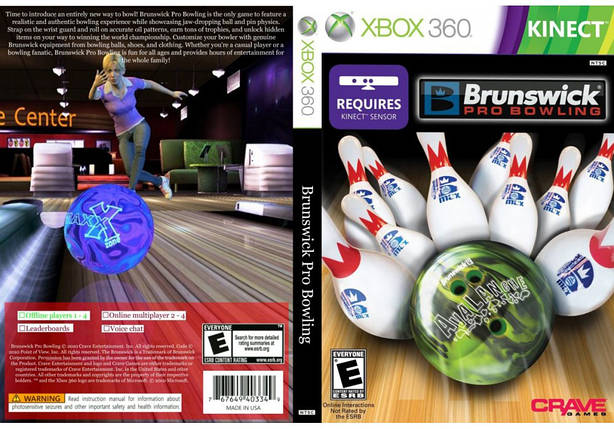 Гра для ігрової консолі Xbox 360, Brunswick Pro Bowling (Kinect, LT 3.0, LT 2.0), фото 1