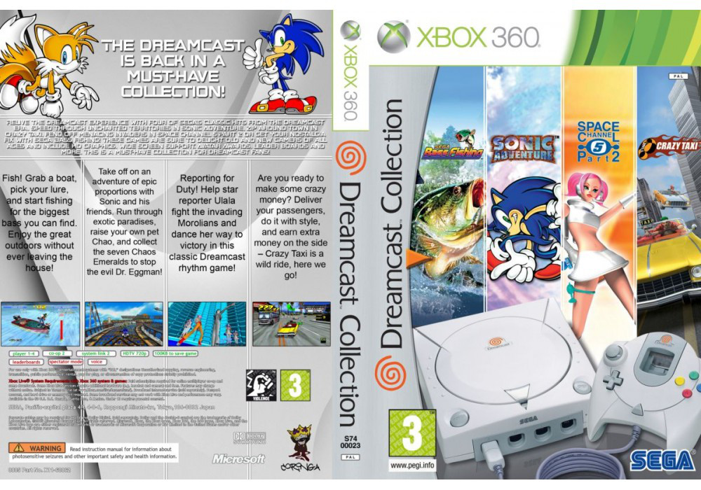 Гра для ігрової консолі Xbox 360, Dreamcast Collection (LT 3.0, LT 2.0)