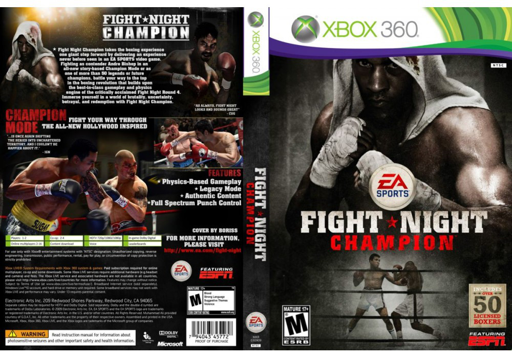 Гра для ігрової консолі Xbox 360, Fight Night Champion (LT 3.0, LT 2.0)