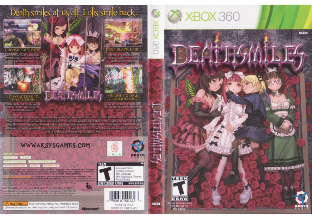 Гра для ігрової консолі Xbox 360, Deathsmiles: Deluxe Edition (LT 3.0, LT 2.0)