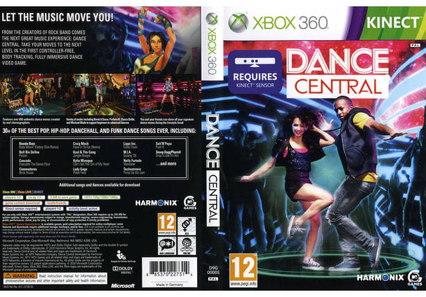 Гра для ігрової консолі Xbox 360, [Kinect] Dance central (LT 3.0, LT 2.0), фото 1