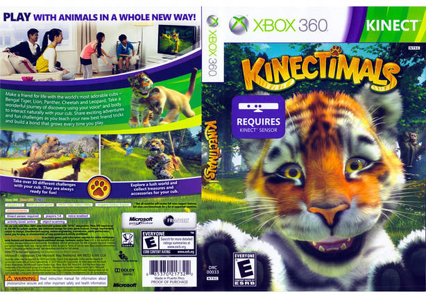 Гра для ігрової консолі Xbox 360, [Kinect] Kinectimals (русська версія, LT 3.0, LT 2.0), фото 1