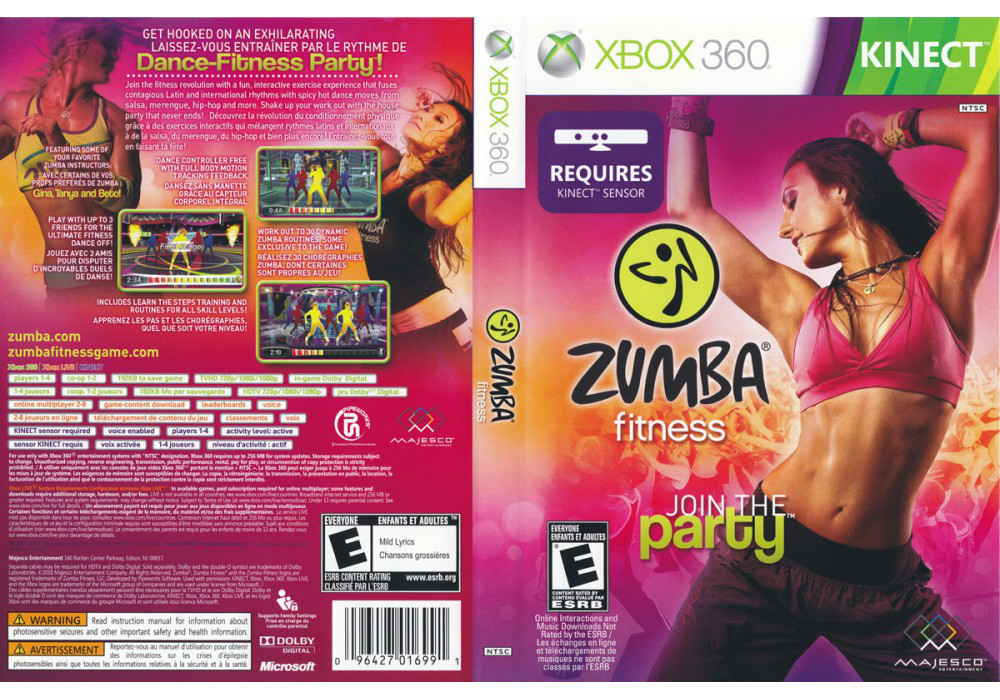 Гра для ігрової консолі Xbox 360, [Kinect] Zumba Fitness (LT 3.0, LT 2.0)
