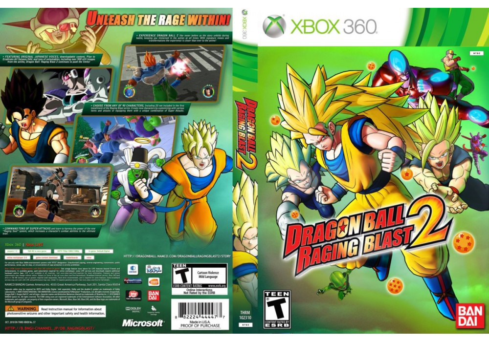 Гра для ігрової консолі Xbox 360, Dragon Ball: Raging Blast 2 (LT 3.0, LT 2.0) - фото 1 - id-p701875774