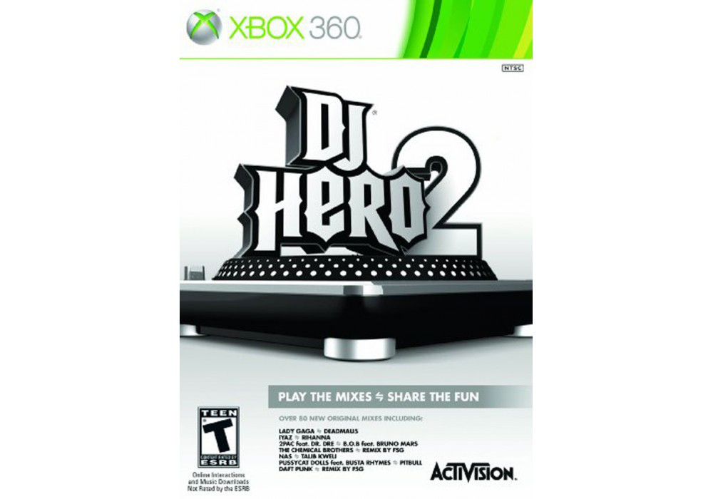 Гра для ігрової консолі Xbox 360, DJ Hero 2 (LT 3.0, LT 2.0) - фото 1 - id-p701875789