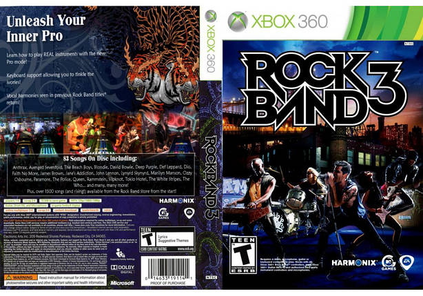 Гра для ігрової консолі Xbox 360, Rock Band 3 (LT 3.0, LT 2.0), фото 1