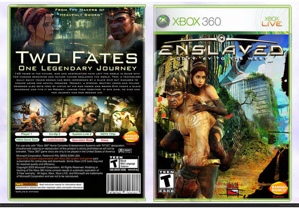 Гра для ігрової консолі Xbox 360, Enslaved: Odyssey to the West (LT 3.0, LT 2.0), фото 1