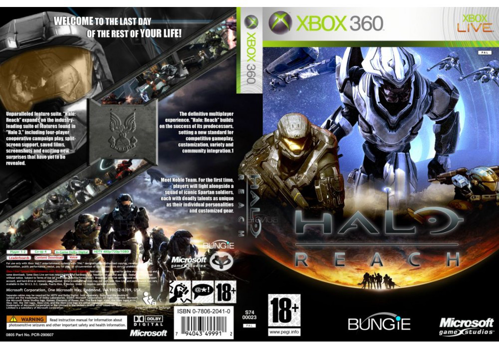 Гра для ігрової консолі Xbox 360, Halo: Reach (LT 3.0, LT 2.0)