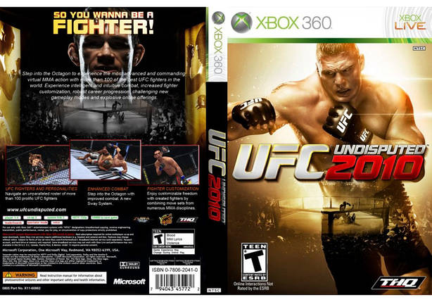 Гра для ігрової консолі Xbox 360, UFC Undisputed 2010 (LT 3.0, LT 2.0), фото 1