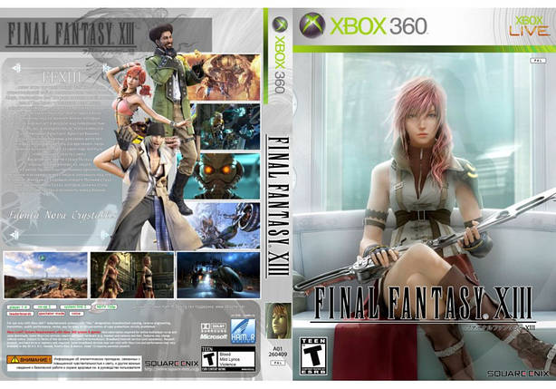 Гра для ігрової консолі Xbox 360, Final Fantasy XIII (3 диски, LT 3.0, LT 2.0), фото 1