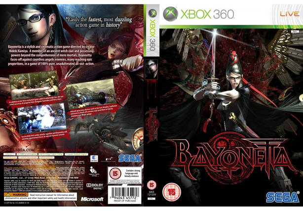 Гра для ігрової консолі Xbox 360, Bayonetta (LT 3.0, LT 2.0), фото 1