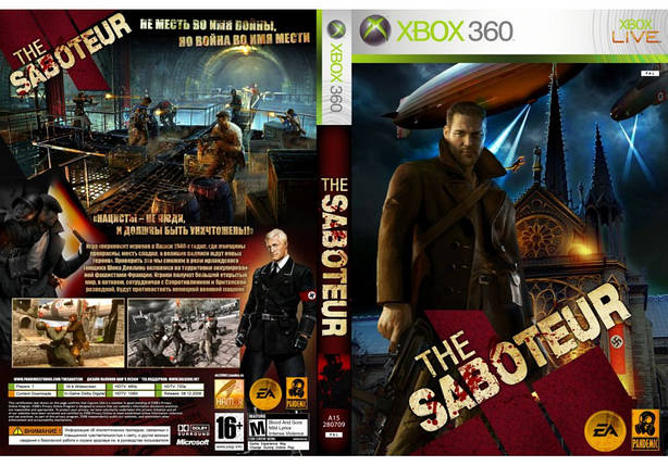 Гра для ігрової консолі Xbox 360, The Saboteur (LT 3.0, LT 2.0), фото 1