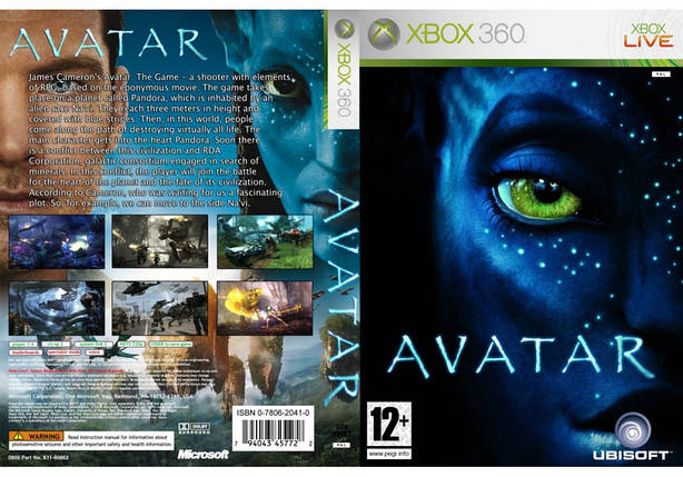 Гра для ігрової консолі Xbox 360, James Cameron's Avatar: The Game (LT 3.0, LT 2.0), фото 1