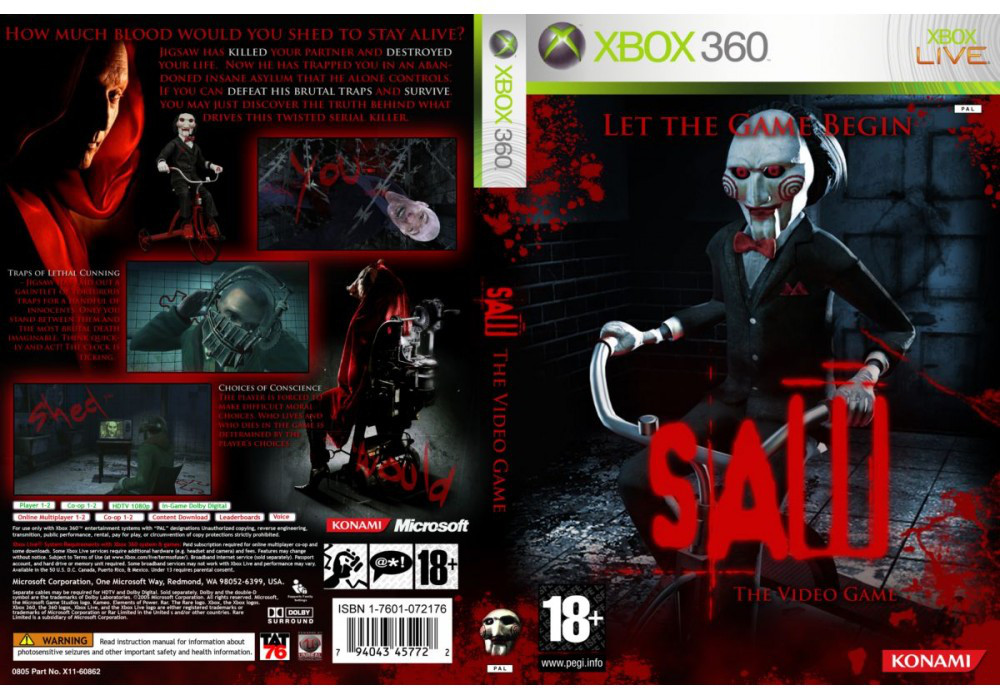 Игра Для Игровой Консоли Xbox 360, SAW The Video Game (LT 3.0, LT.