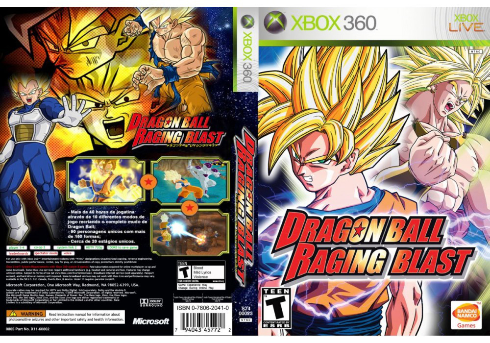 Гра для ігрової консолі Xbox 360, Dragon Ball Z Raging Blast (LT 3.0, LT 2.0)