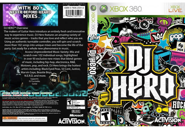 Гра для ігрової консолі Xbox 360, DJ Hero (LT 3.0, LT 2.0), фото 1