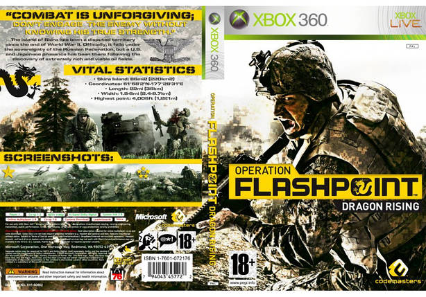 Гра для ігрової консолі Xbox 360, Operation Flashpoint: Dragon Rising (LT 3.0, LT 2.0), фото 1