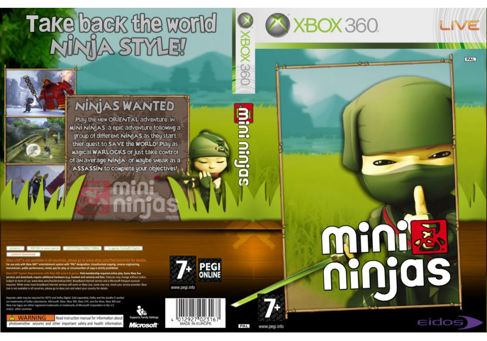 Гра для ігрової консолі Xbox 360, Mini Ninjas (LT 3.0, LT 2.0)