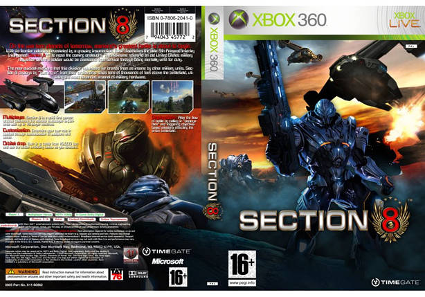Гра для ігрової консолі Xbox 360, Section 8 (LT 3.0, LT 2.0), фото 1