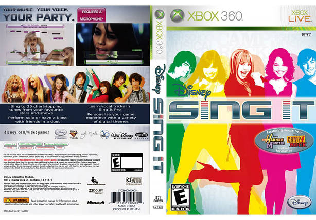 Гра для ігрової консолі Xbox 360, Disney Sing It (LT 3.0, LT 2.0), фото 1
