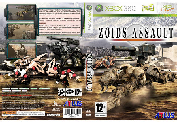 Гра для ігрової консолі Xbox 360, Zoids Assault (LT 3.0, LT 2.0), фото 1