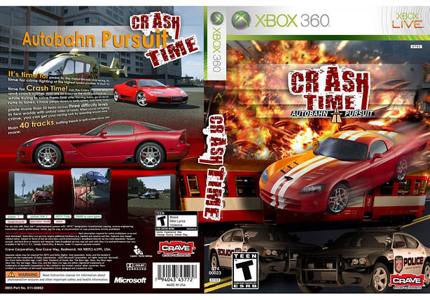 Гра для ігрової консолі Xbox 360, Crash Time: Autobahn Pursuit (LT 3.0, LT 2.0), фото 1