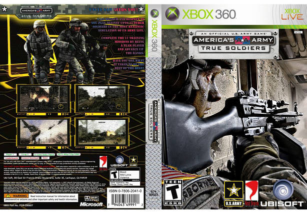 Гра для ігрової консолі Xbox 360, America's Army: True Soldiers (LT 3.0, LT 2.0), фото 1