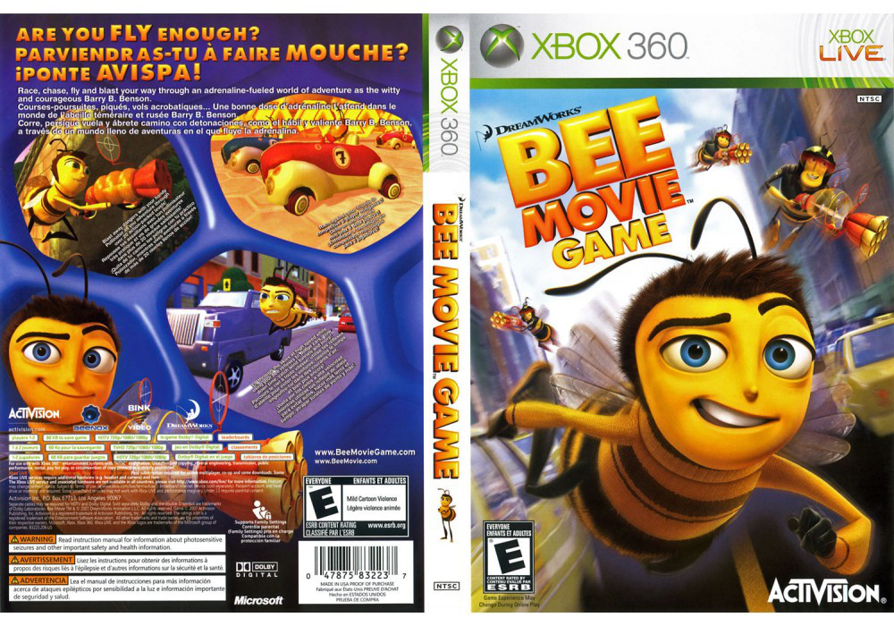 Гра для ігрової консолі Xbox 360, Bee Movie Game (LT 3.0, LT 2.0) - фото 1 - id-p701875990