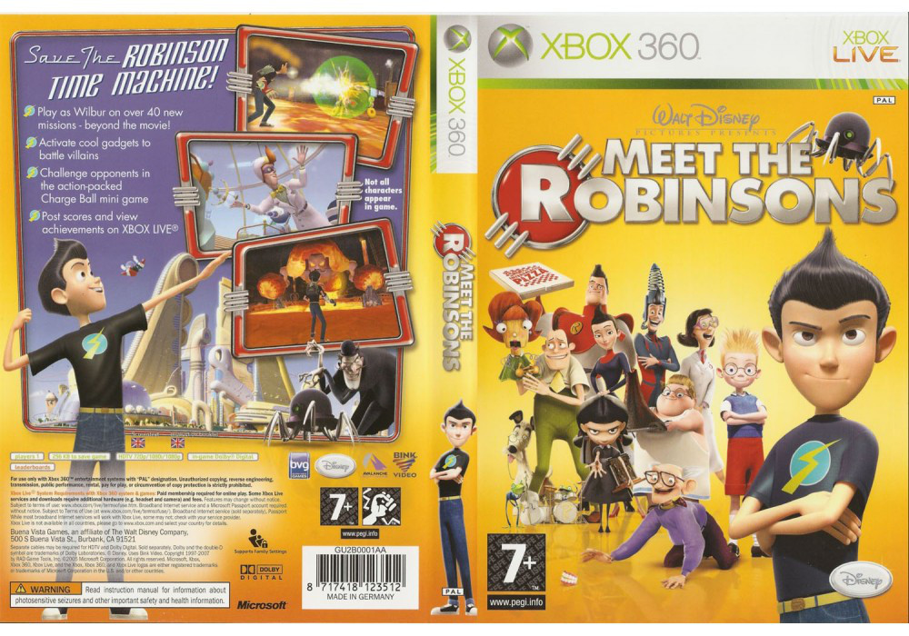 Гра для ігрової консолі Xbox 360, Meet The Robinsons (LT 3.0, LT 2.0) - фото 1 - id-p701875994