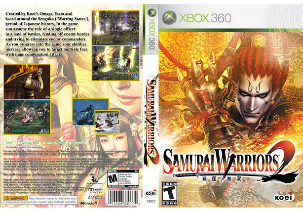 Гра для ігрової консолі Xbox 360, Samurai Warriors 2 (LT 3.0, LT 2.0), фото 1
