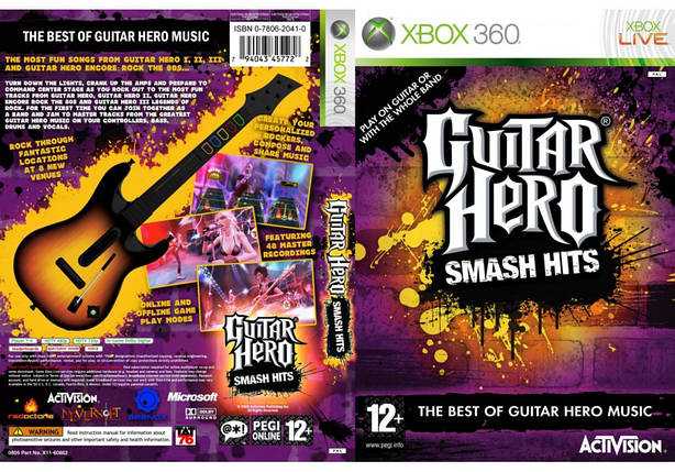 Гра для ігрової консолі Xbox 360, Guitar Hero: Smash Hits (LT 3.0, LT 2.0), фото 1