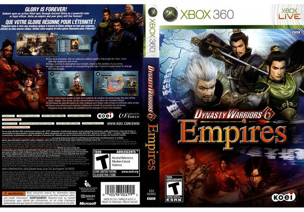 Гра для ігрової консолі Xbox 360, Dynasty Warriors 6 Empires (LT 3.0, LT 2.0), фото 1
