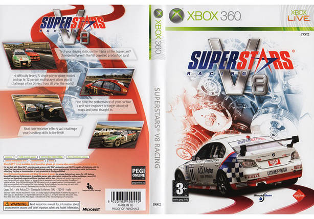Гра для ігрової консолі Xbox 360, Superstars V8 Racing (LT 3.0, LT 2.0), фото 1