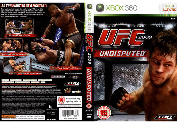 Игра для игровой консоли Xbox 360, UFC 2009 Undisputed (LT 3.0, LT 2.0 ...