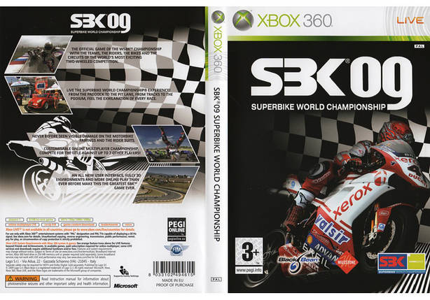 Гра для ігрової консолі Xbox 360, SBK-09. Superbike World Championship (2009, LT 3.0, LT 2.0), фото 1