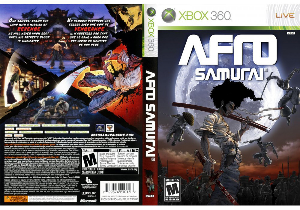 Гра для ігрової консолі Xbox 360, Afro Samurai (LT 3.0, LT 2.0)