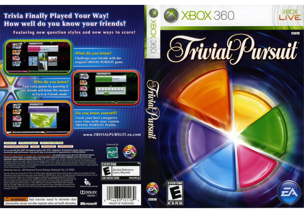 Гра для ігрової консолі Xbox 360, Trivial Pursuit (LT 3.0, LT 2.0)