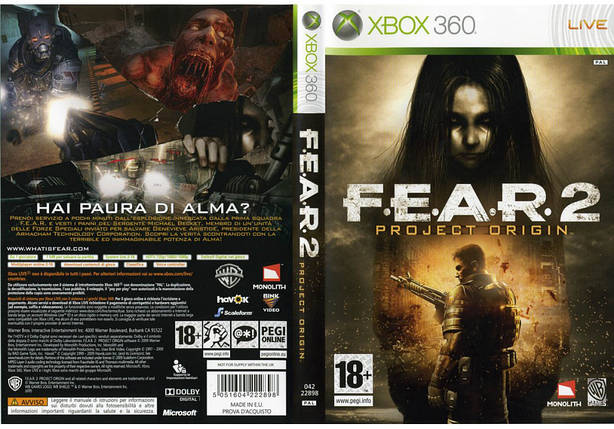 Гра для ігрової консолі Xbox 360, FE.A.R. 2: Project Origin (LT 3.0, LT 2.0), фото 1