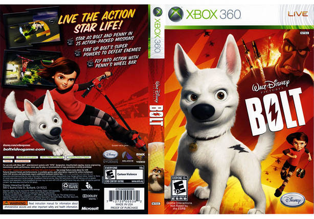 Гра для ігрової консолі Xbox 360, Disneys Bolt (LT 3.0, LT 2.0), фото 1